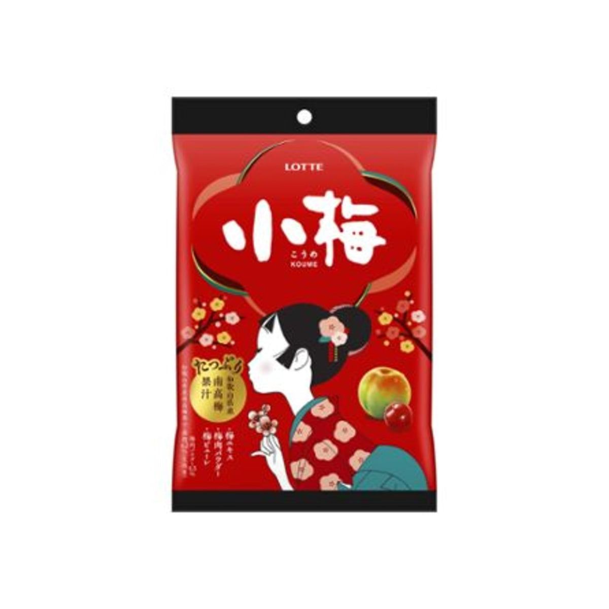 Lotte Koume Plum Candy 60g Bag - img-1