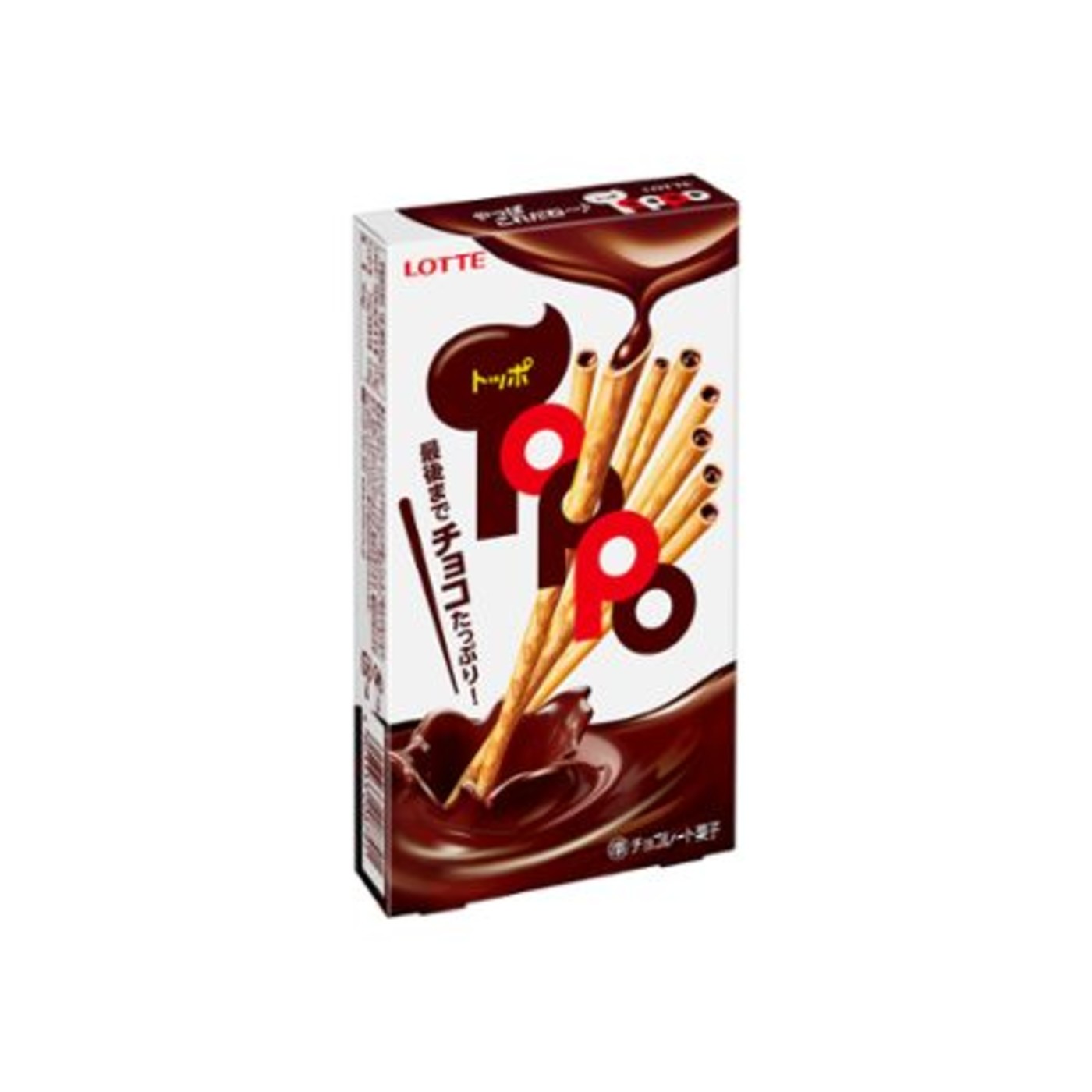 Lotte Toppo Chocolate Filled Pretzel Sticks 2 Bags - img-1