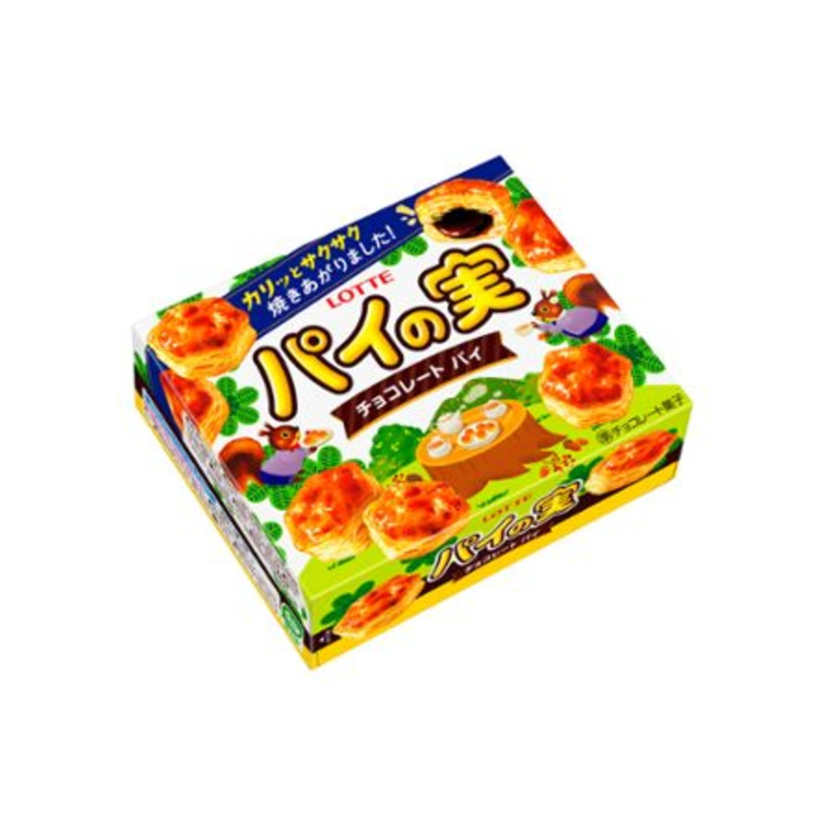 Lotte Pie no Mi Chocolate Filled Puff Pastry 73g - img-2