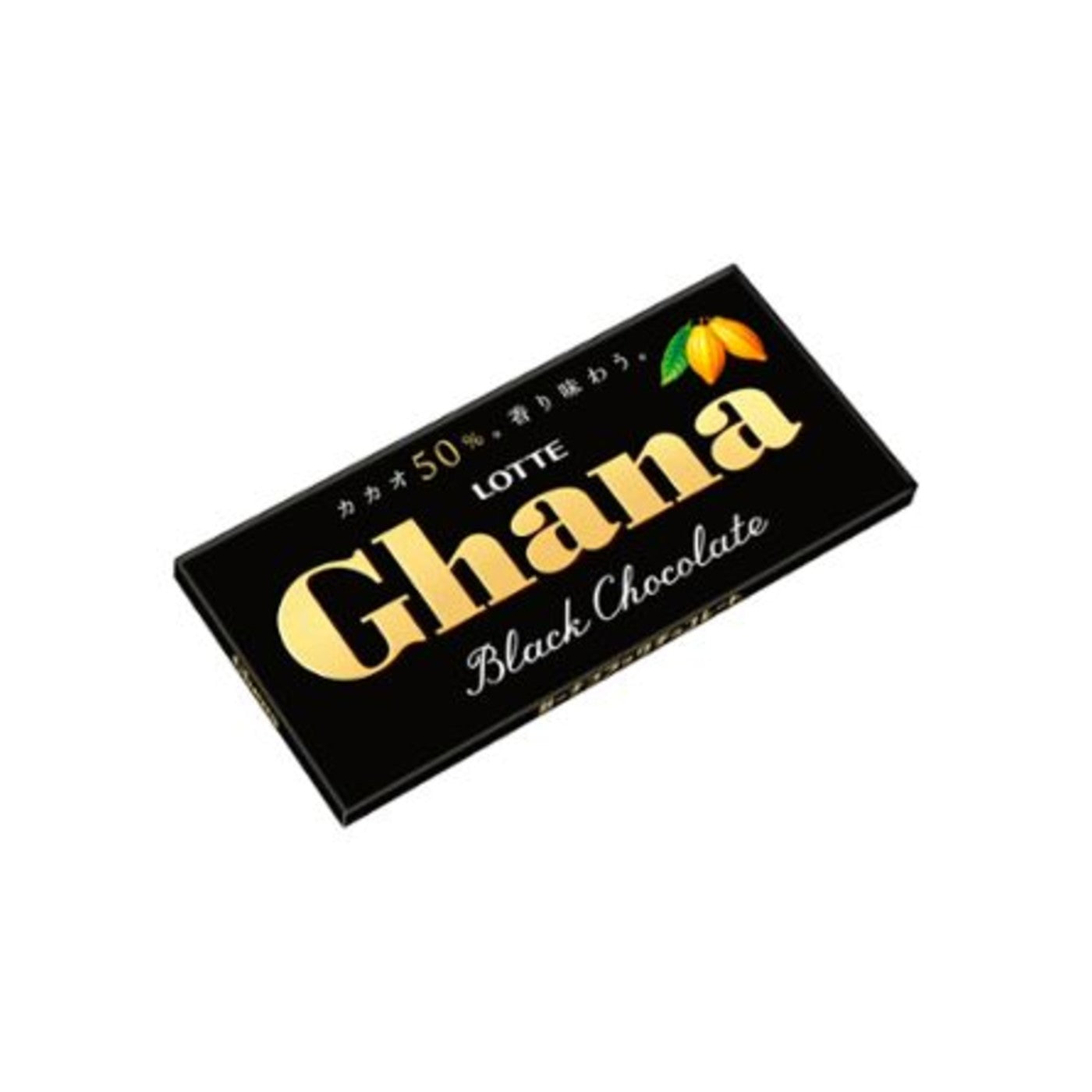 Lotte Ghana Black Dark Chocolate 50g - img-1