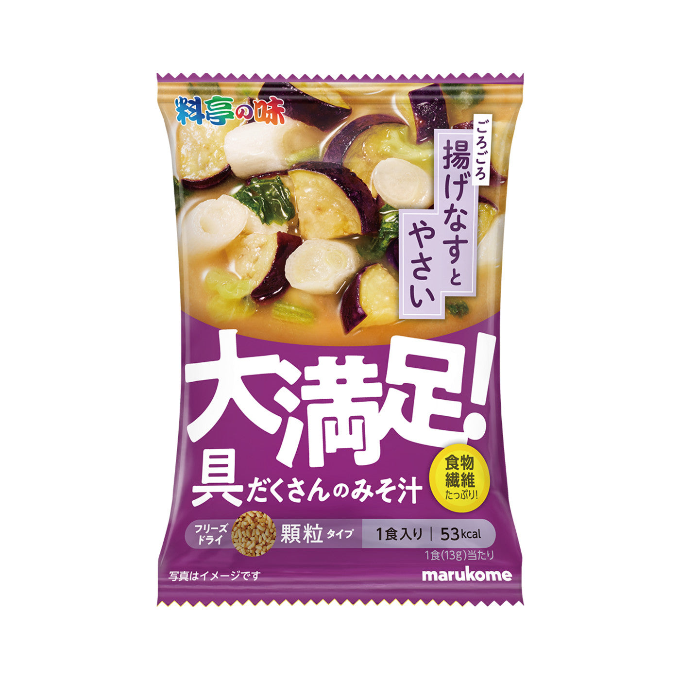 Marukome Freeze Dried Granule Miso Soup Vegetable - img-1