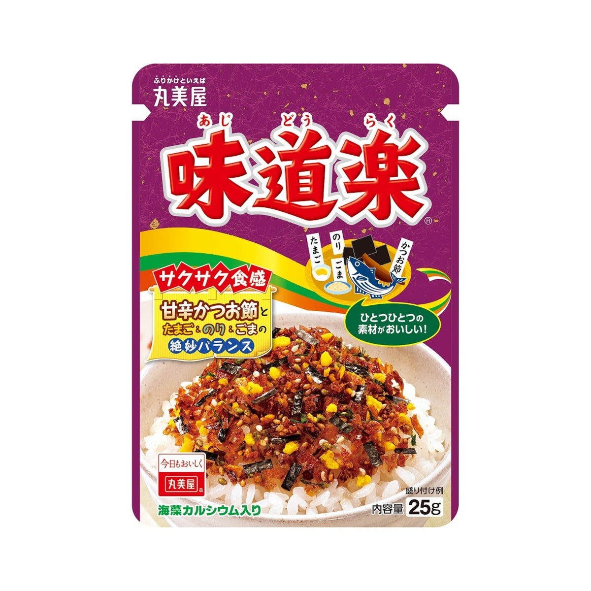 Marumiya Ajidoraku Bonito and Egg Furikake 25g - img-1