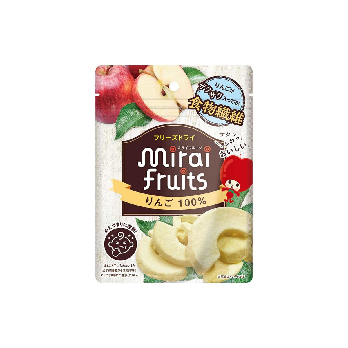 Mirai Fruits Freeze-Dried Ringo Apple Snack 10g - img-1