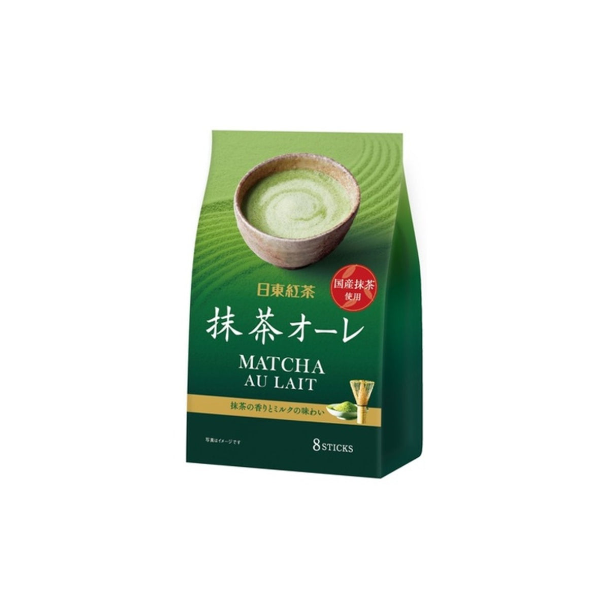 Nitto Matcha Au Lait 8 Sticks - img-1