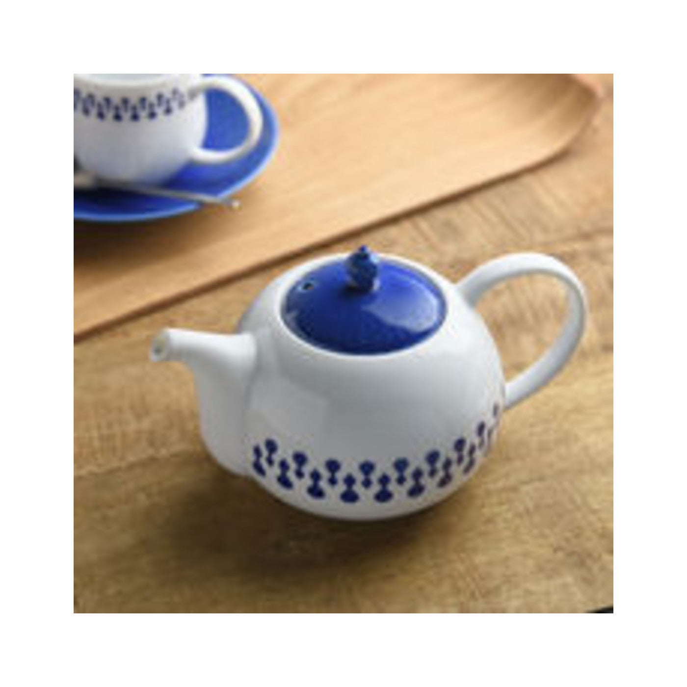 Miyama 1000fucus Teapot Mino Ware - img-1