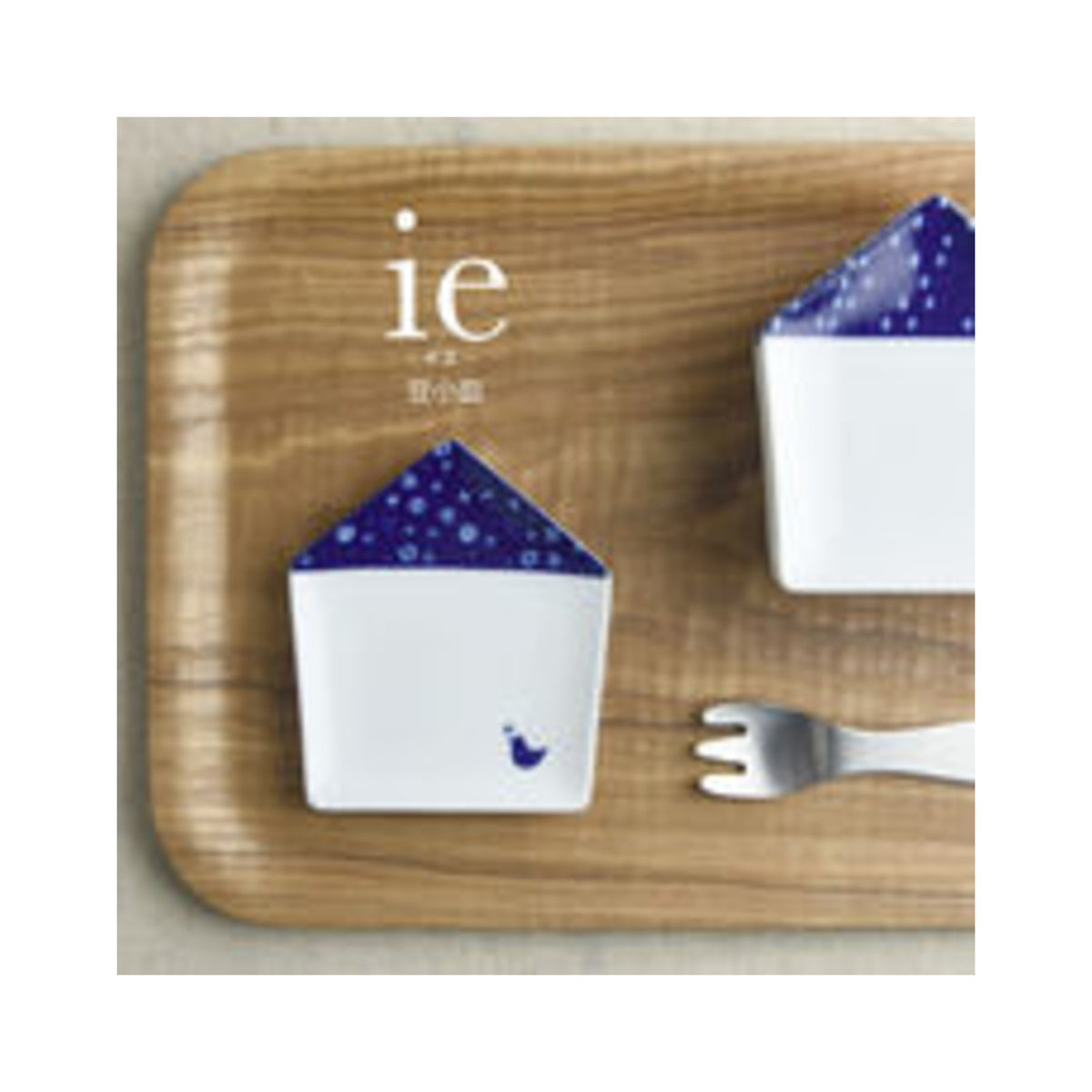Miyama ie Mame Small Plate Bird Mino Ware - img-1