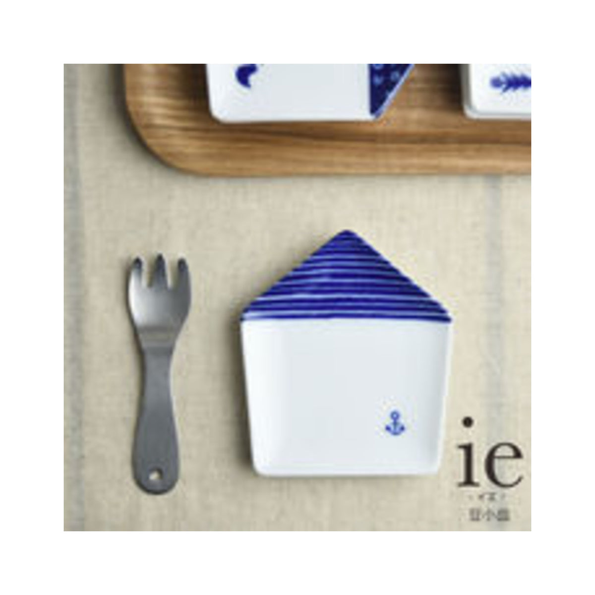Miyama ie Mame-zara Small Plate Marine - img-1