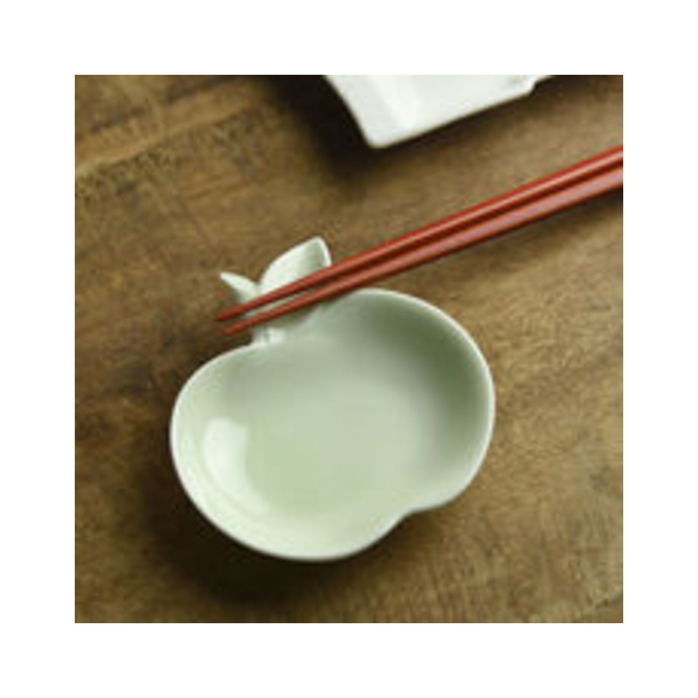 Miyama Apple Mini Plate Blue Mino Ware - img-1