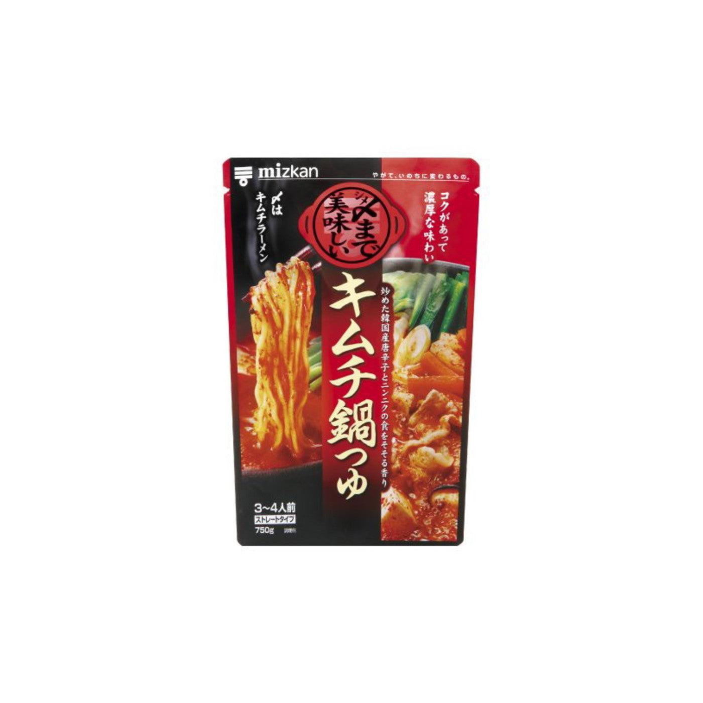 Mizkan Shime Made Oishii Kimchi Nabe Tsuyu ST 750g - img-1