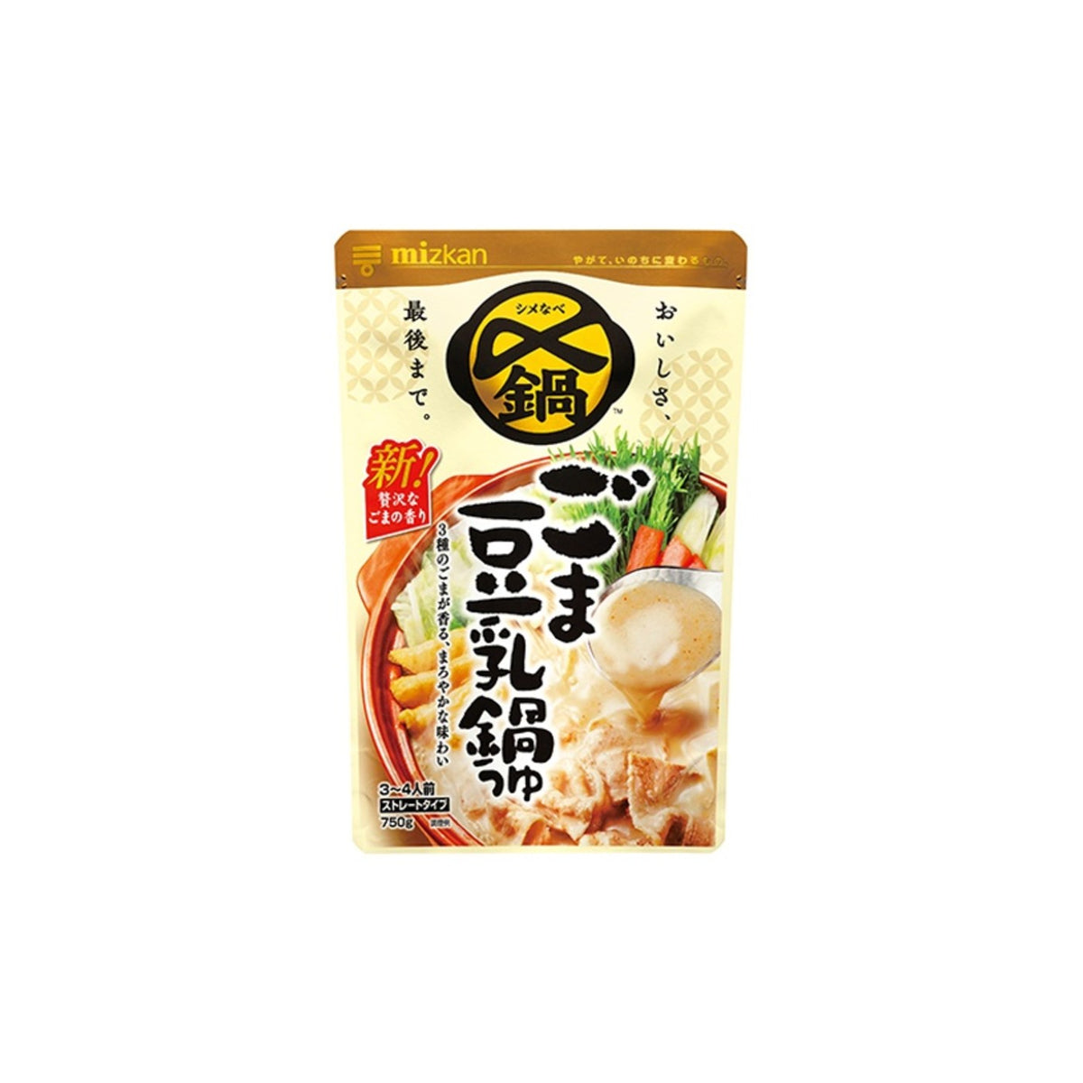 Mizkan Goma Tonyu Nabe Tsuyu Straight 750g - img-1