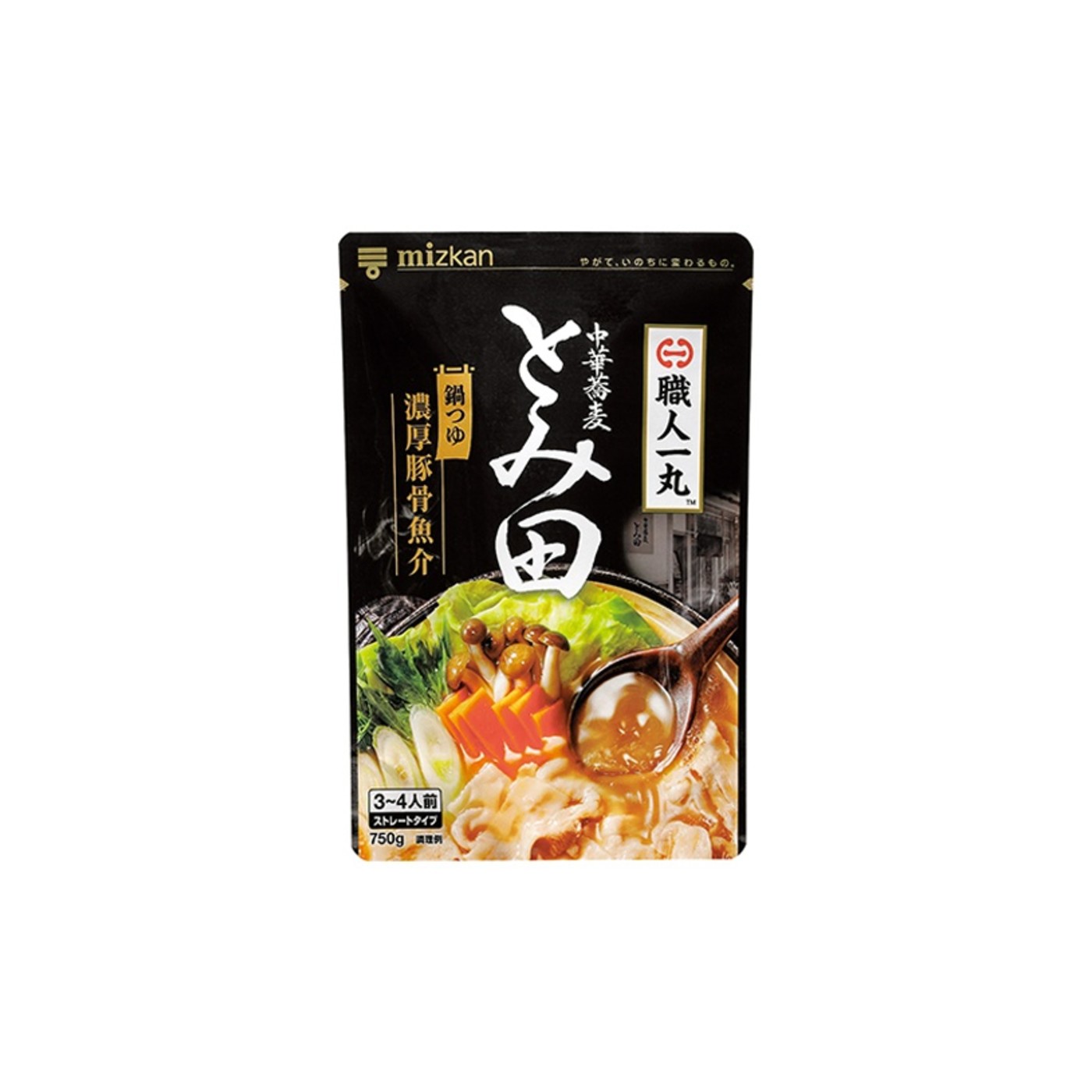 Mizkan Chuka Soba Tomita Rich Tonkotsu Gyokai Nabe Tsuyu 750g - img-1