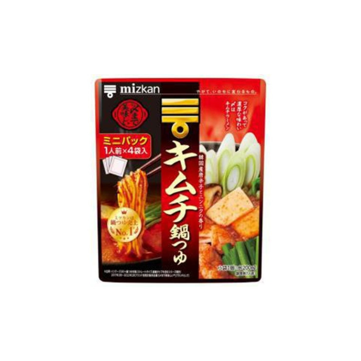 Mizkan Kimchi Hot Pot Soup Mini Pack 4 Packets - img-1