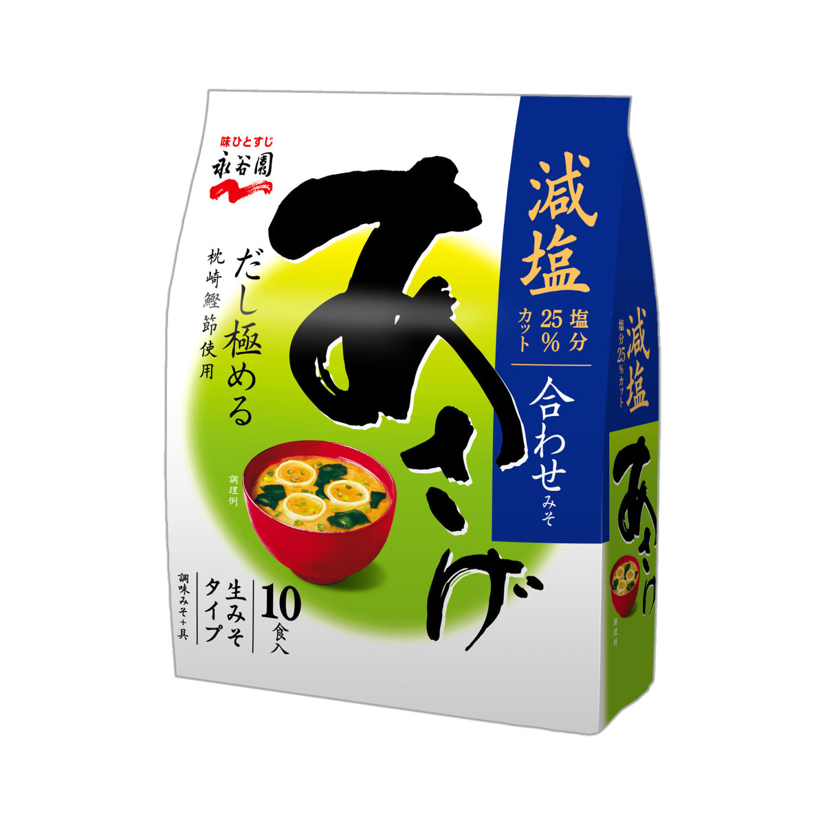Nagatanien Miso Soup Asage Low Sodium 10 - img-1