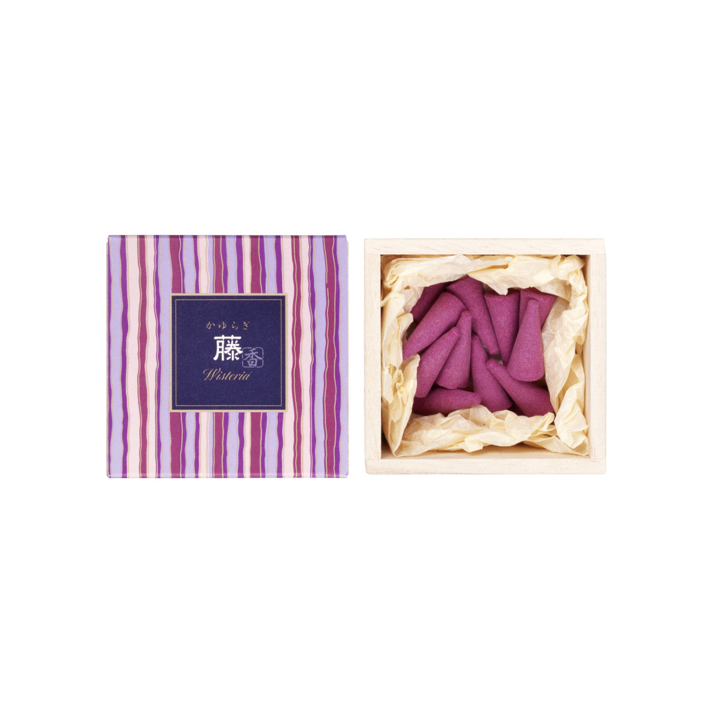 Nippon Kodo Kayuragi Wisteria Incense Cones 12pcs with Holder