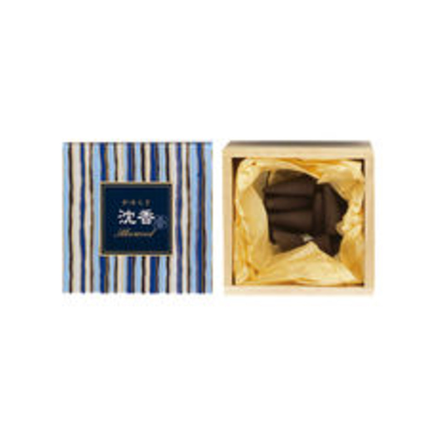 Nippon Kodo Kayuragi Aloeswood Incense Cones 12pcs with Holder - img-1