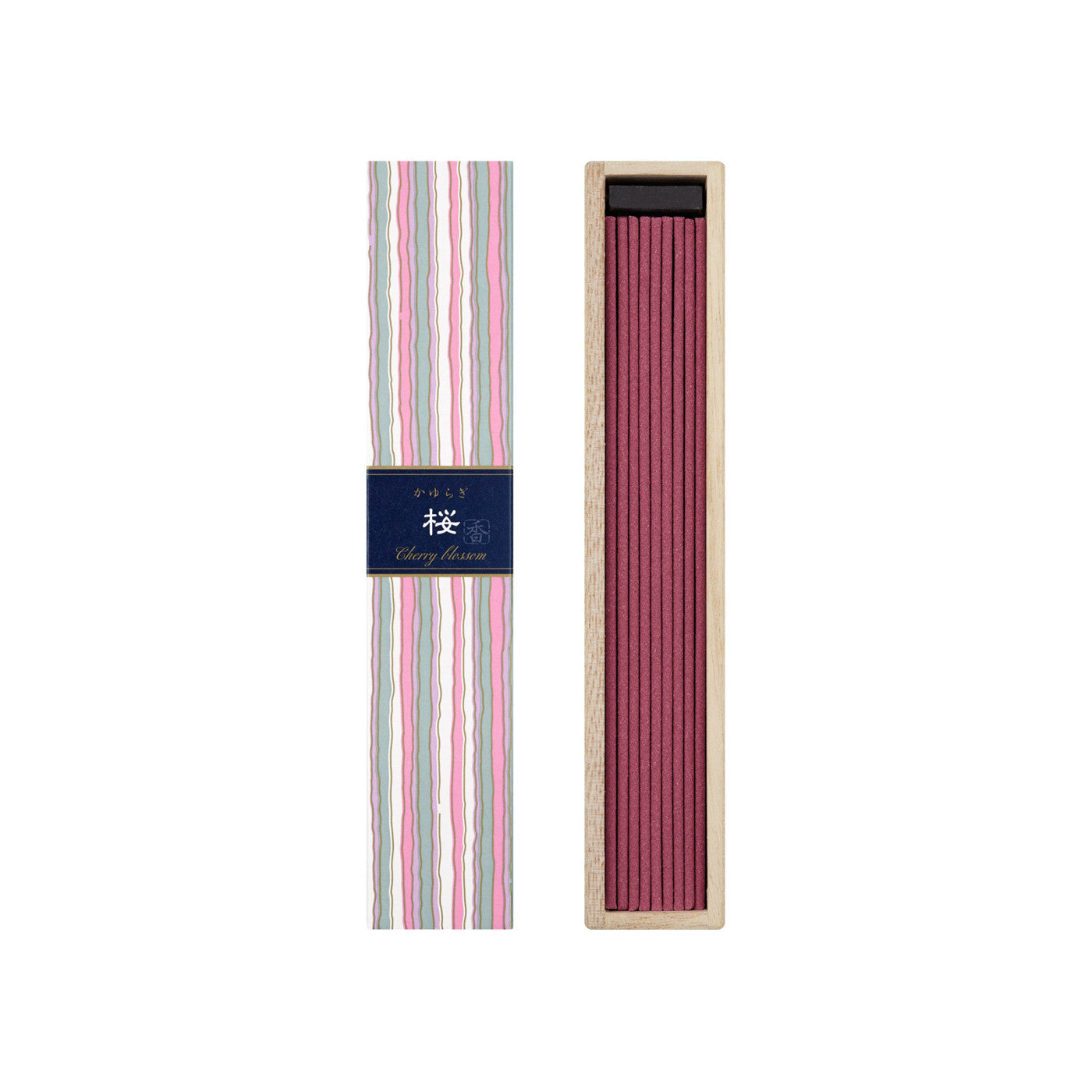Nippon Kodo Kayuragi Sakura Cherry Blossom Incense Sticks 40pcs with Holder