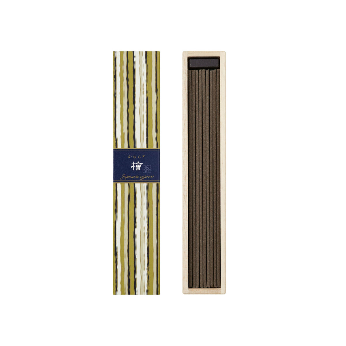 Nippon Kodo Kayuragi Hinoki Cypress Incense Sticks 40pcs with Holder