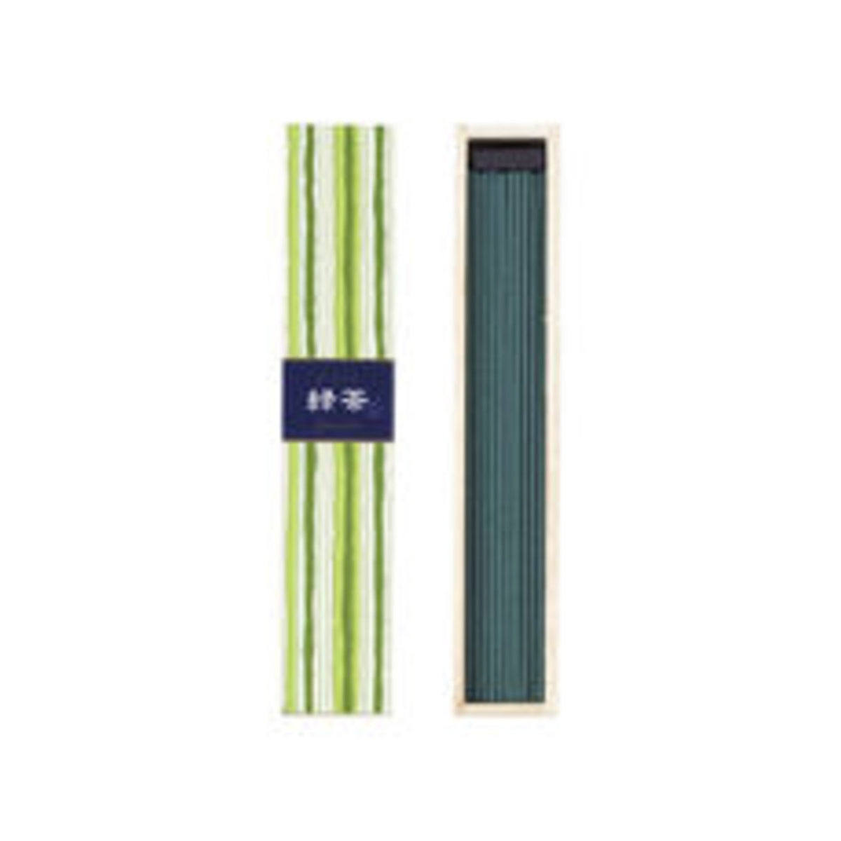 Nippon Kodo Kayuragi Green Tea Incense Sticks 40pcs with Holder - img-1