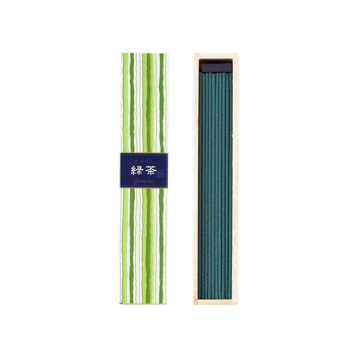 Nippon Kodo Kayuragi Green Tea Incense Sticks 40pcs with Holder