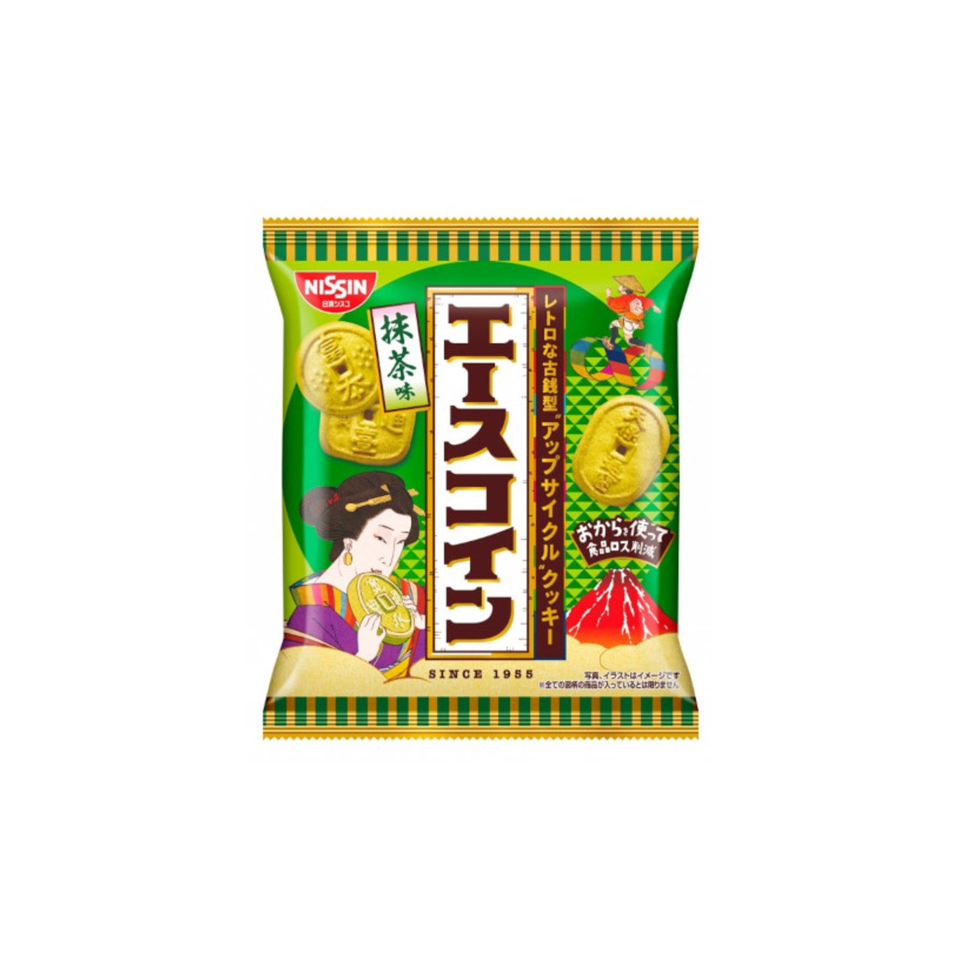 Nissin Cisco Ace Coin Matcha 75g - img-1