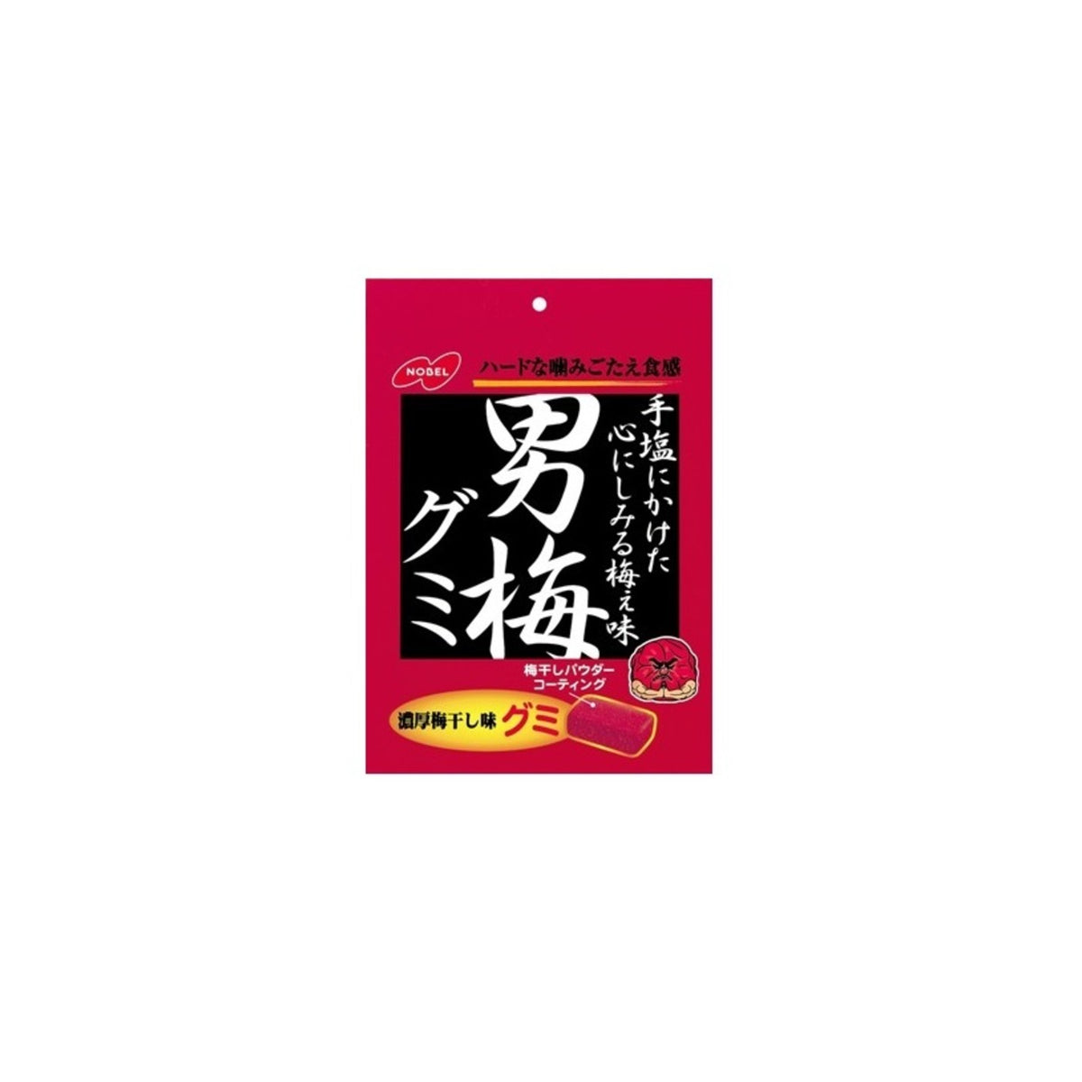 Nobel Otoko Ume Gummy Plum Candy 38g x 6 Pack - img-1