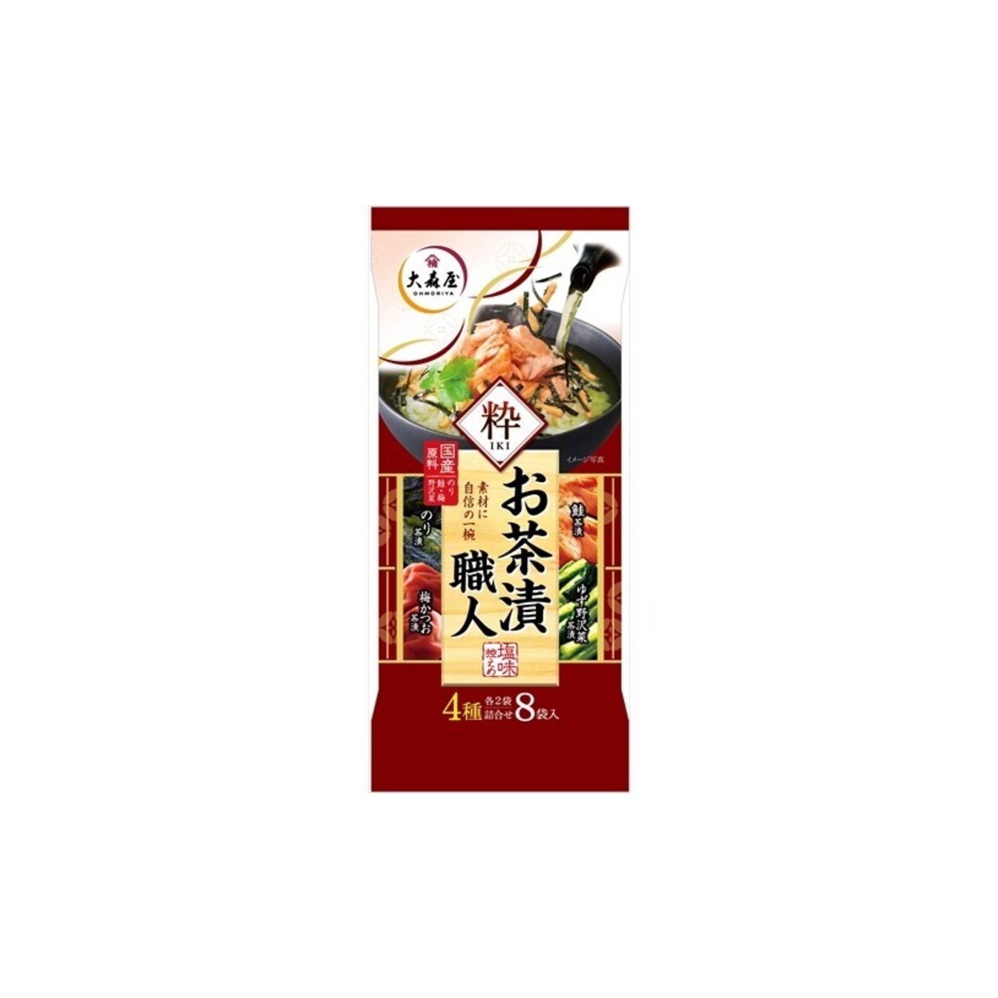 Omoriya Ochazuke Shokunin Iki 8 Packs - img-1