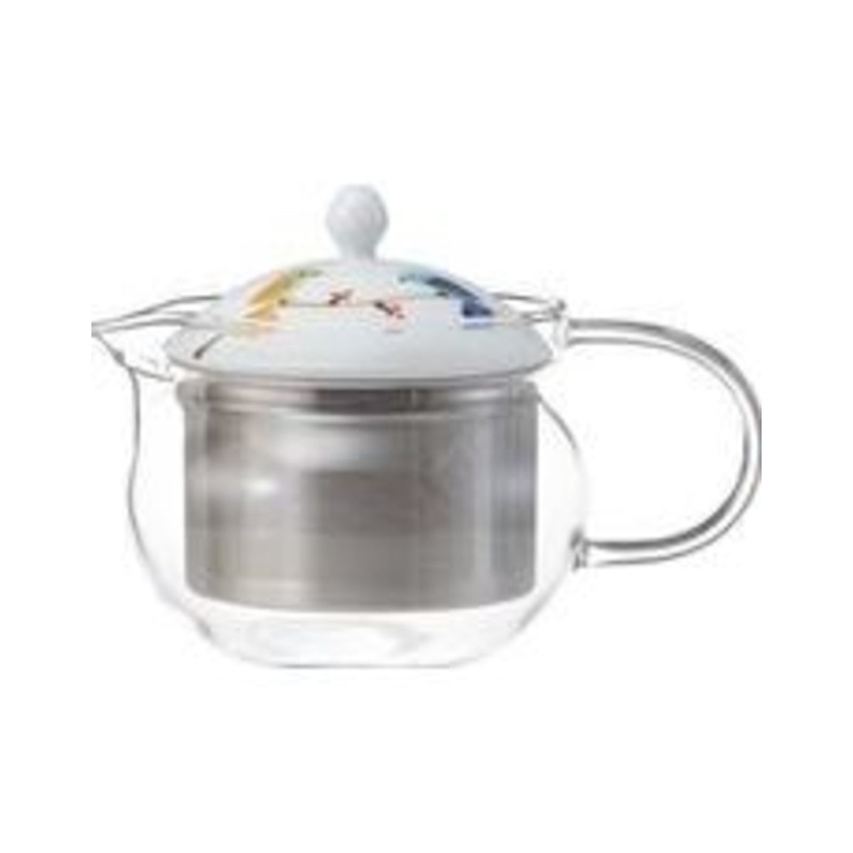 Humming SS Glass Pot Blue - img-1