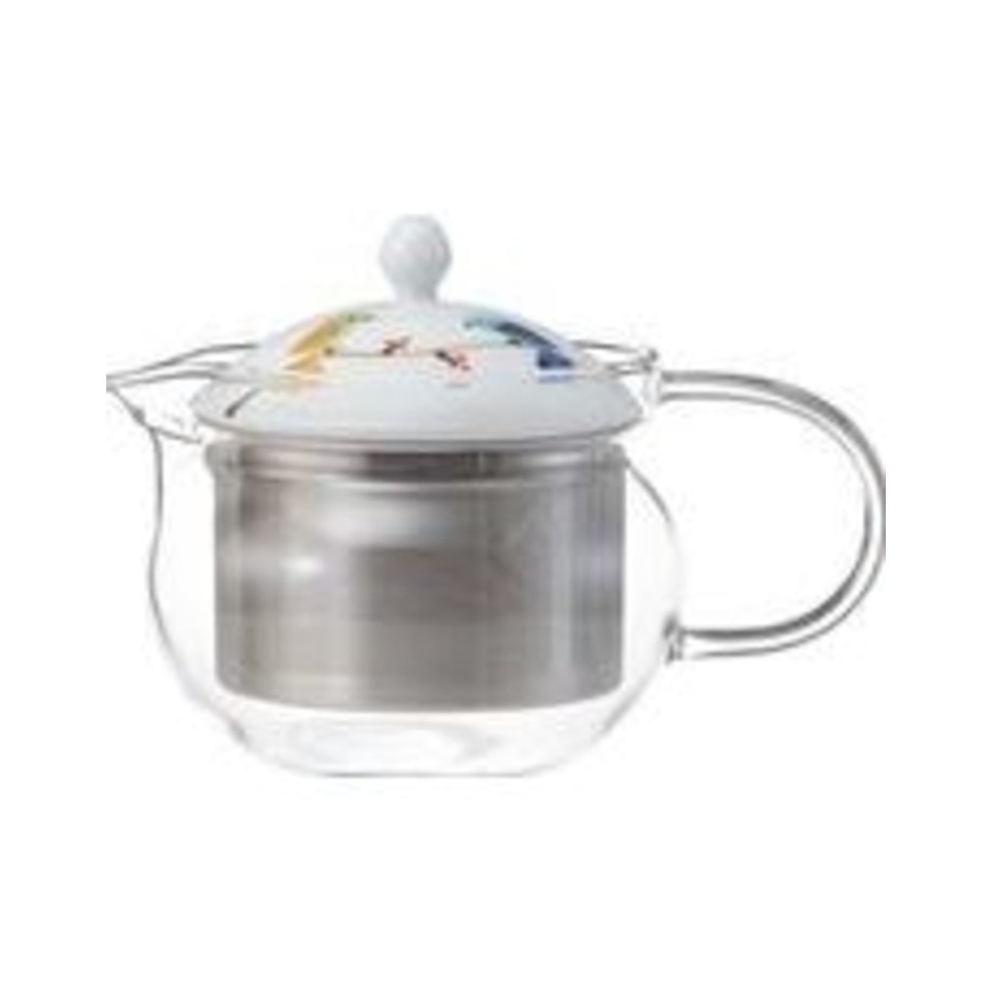 Humming SS Glass Pot Blue - img-1