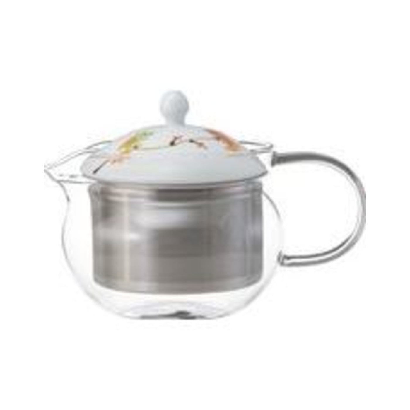 Humming SS Glass Pot Red - img-1
