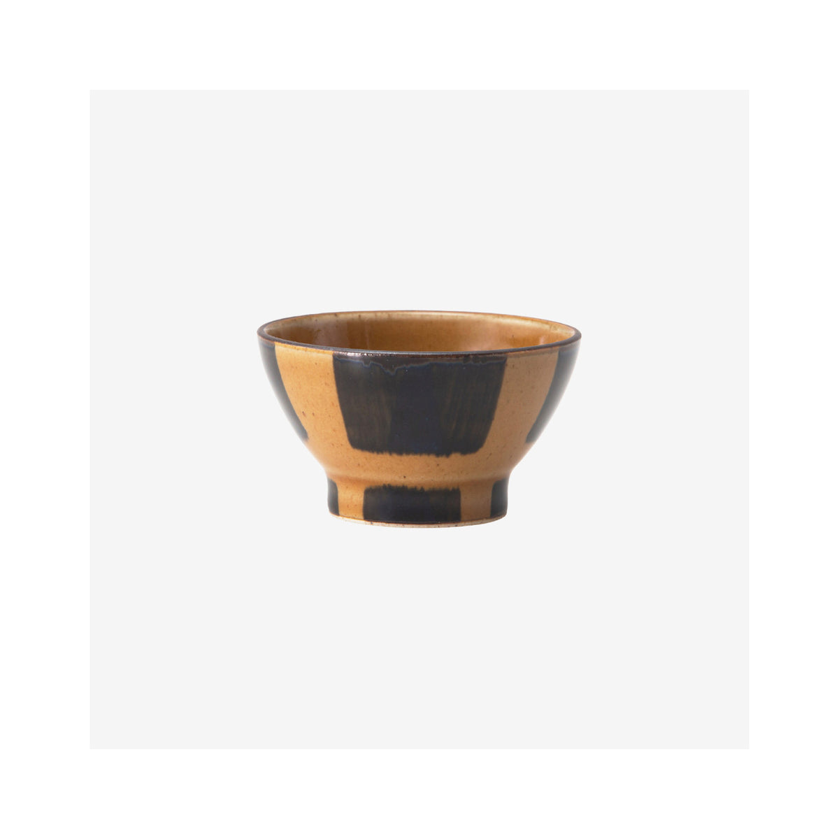 Saikai Toki mode Kurawanka Rice Bowl Small Amber Hasami Ware