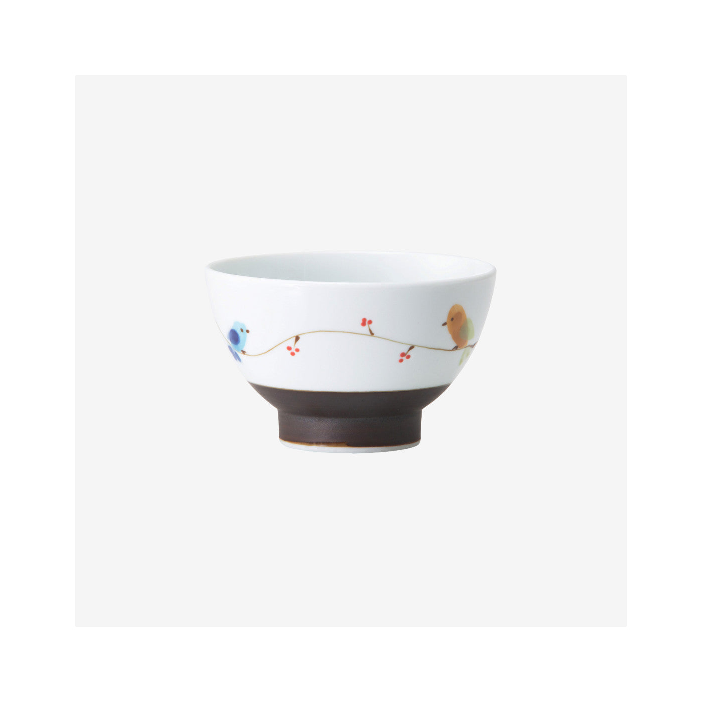 Saikai Toki Humming Rice Bowl Red Hasami Ware