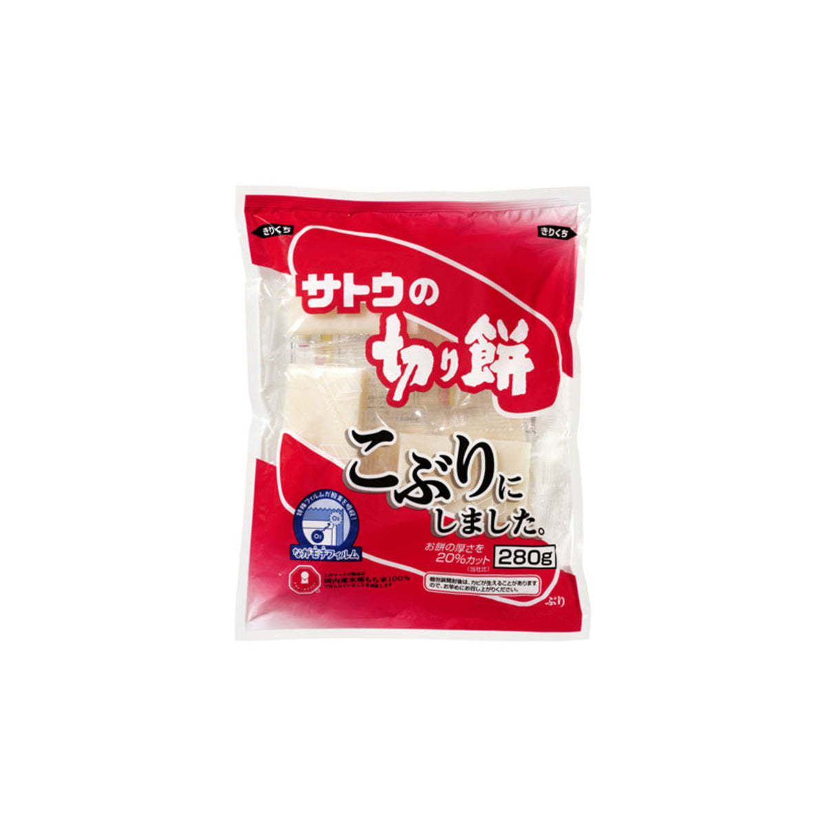 Sato no Kirimochi Koburi Small Size Rice Cake 280g Standard - img-1