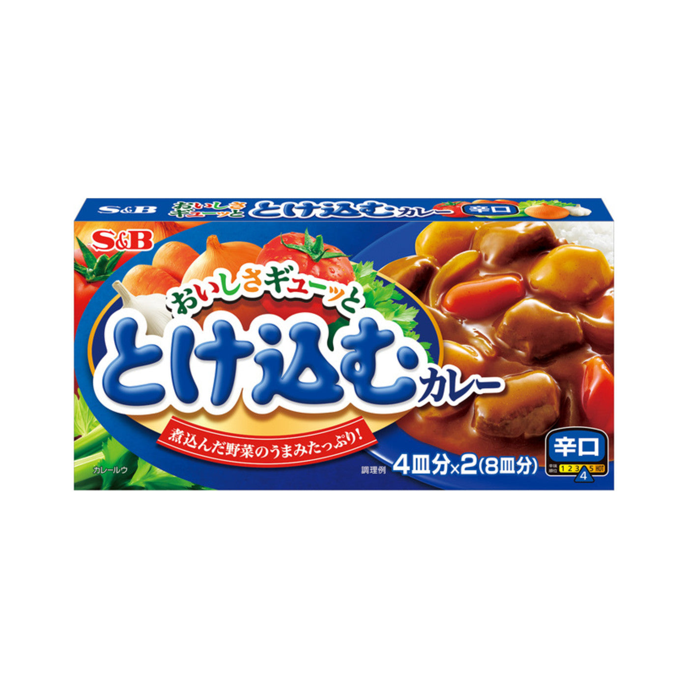 S&B Oishisa Gyutto Tokekomu Curry Hot - img-2