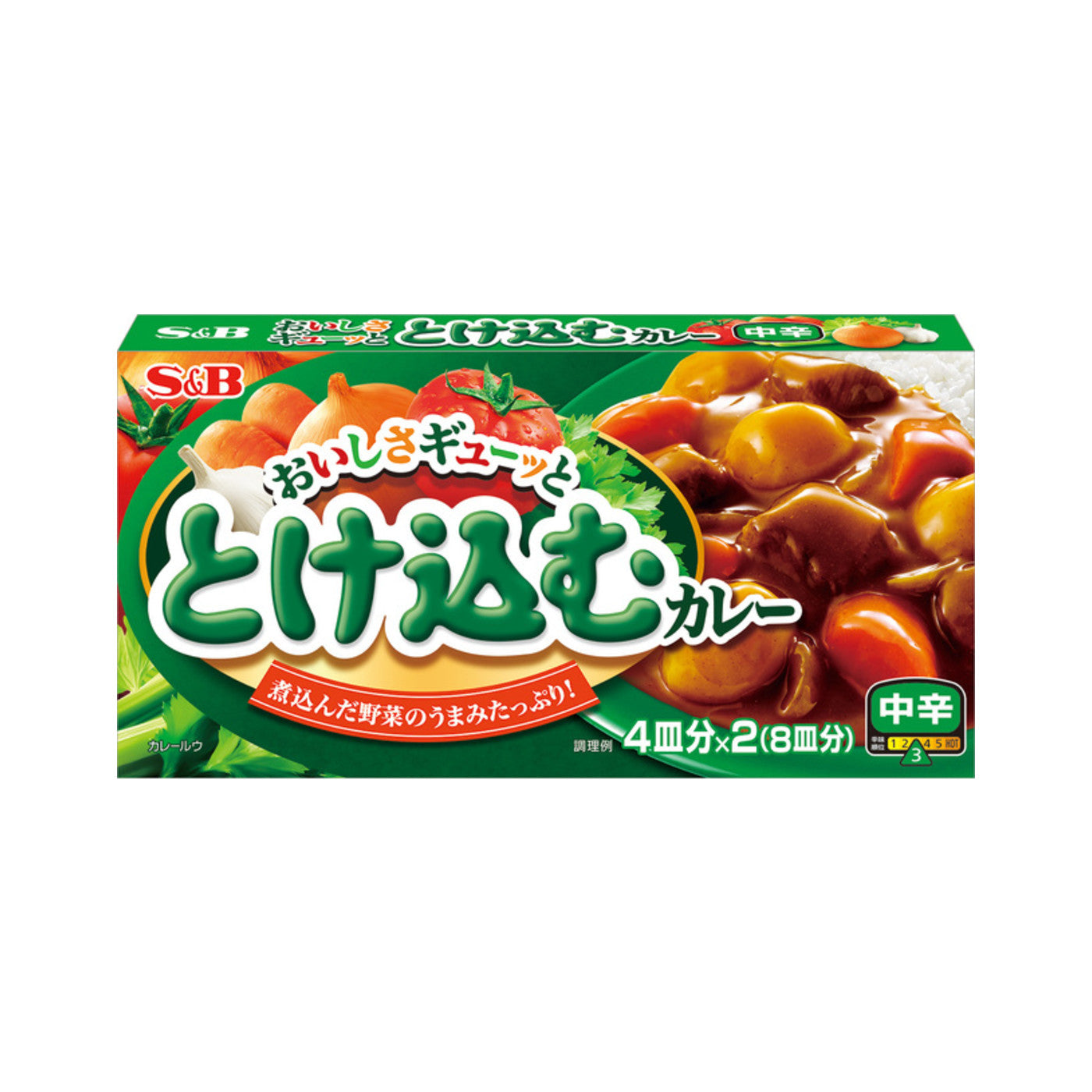 S&B Oishisa Gyutto Tokekomu Curry Medium Hot - img-2