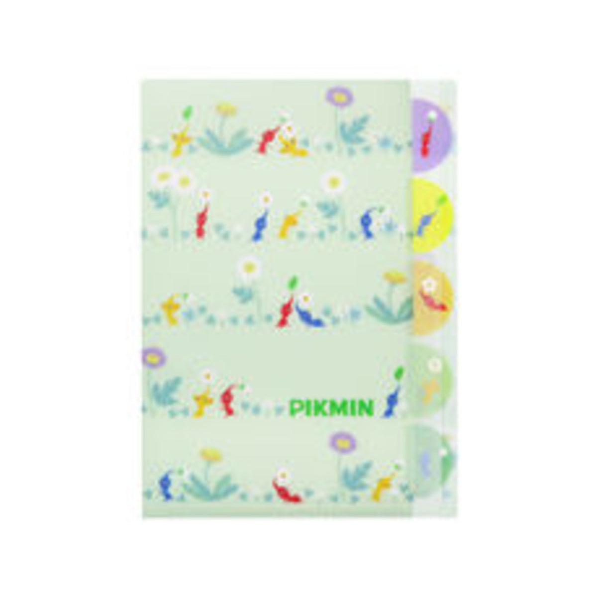 Die-cut 5-Pocket Clear File Pikmin Pattern B - img-1