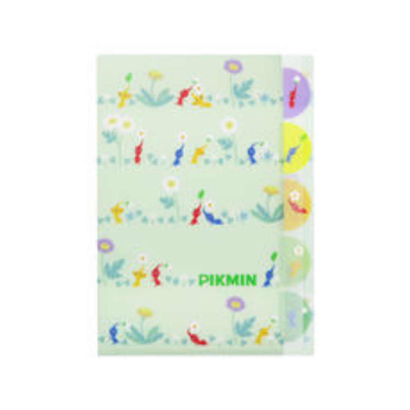 Die-cut 5-Pocket Clear File Pikmin Pattern B - img-1
