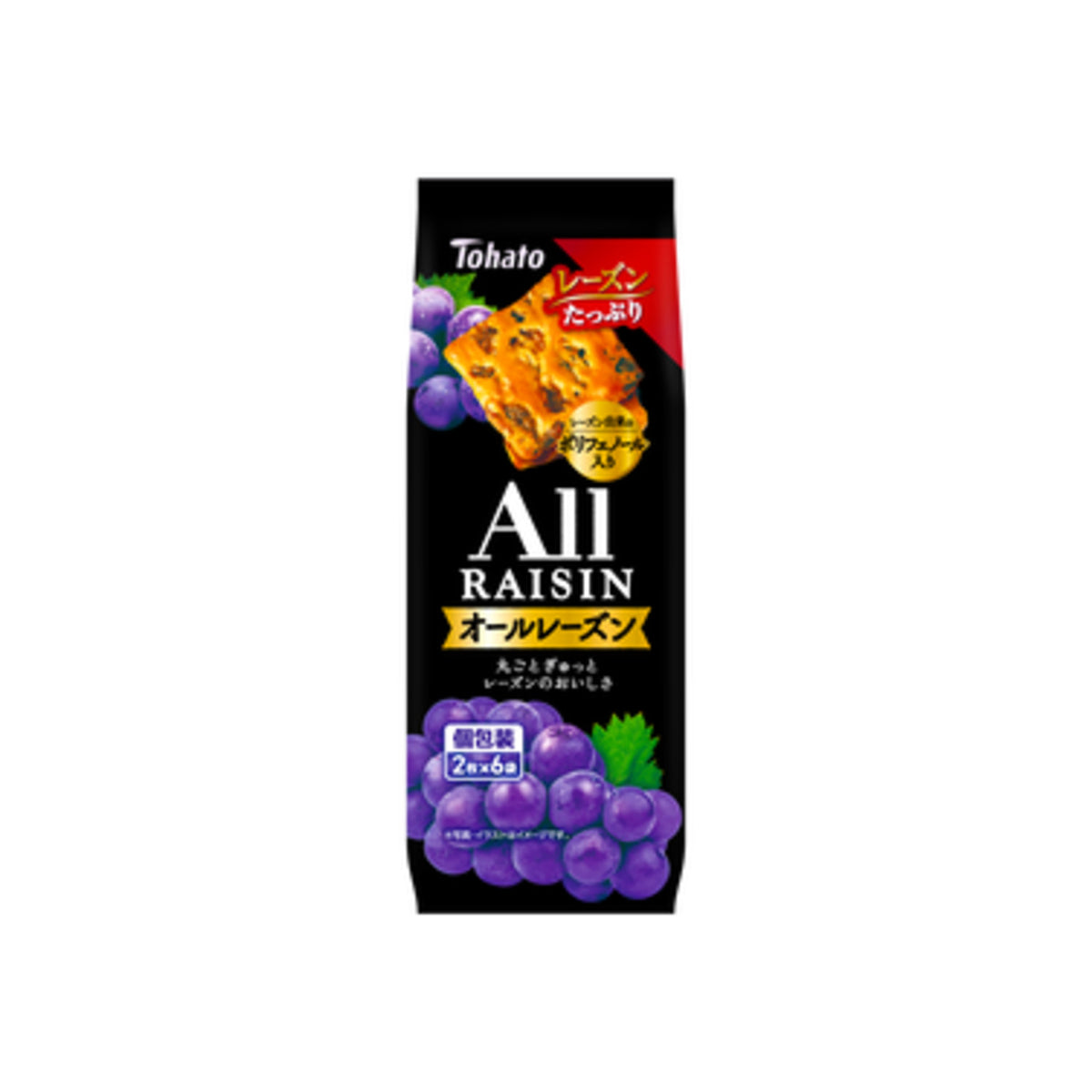 Tohato All Raisin Soft Raisin Cookies 12 Pieces - img-1