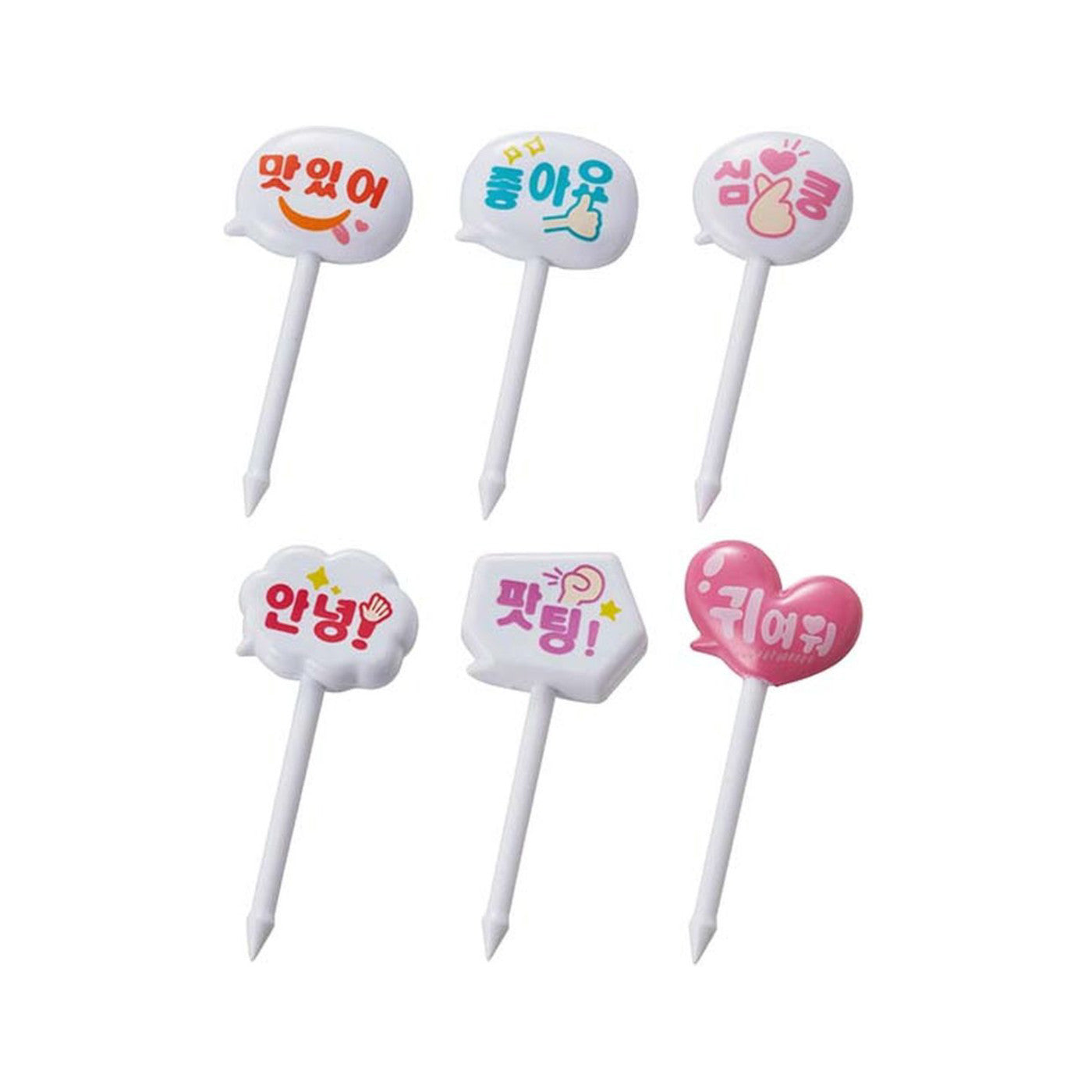 Torune Bento Food Pick Hangul 6pcs