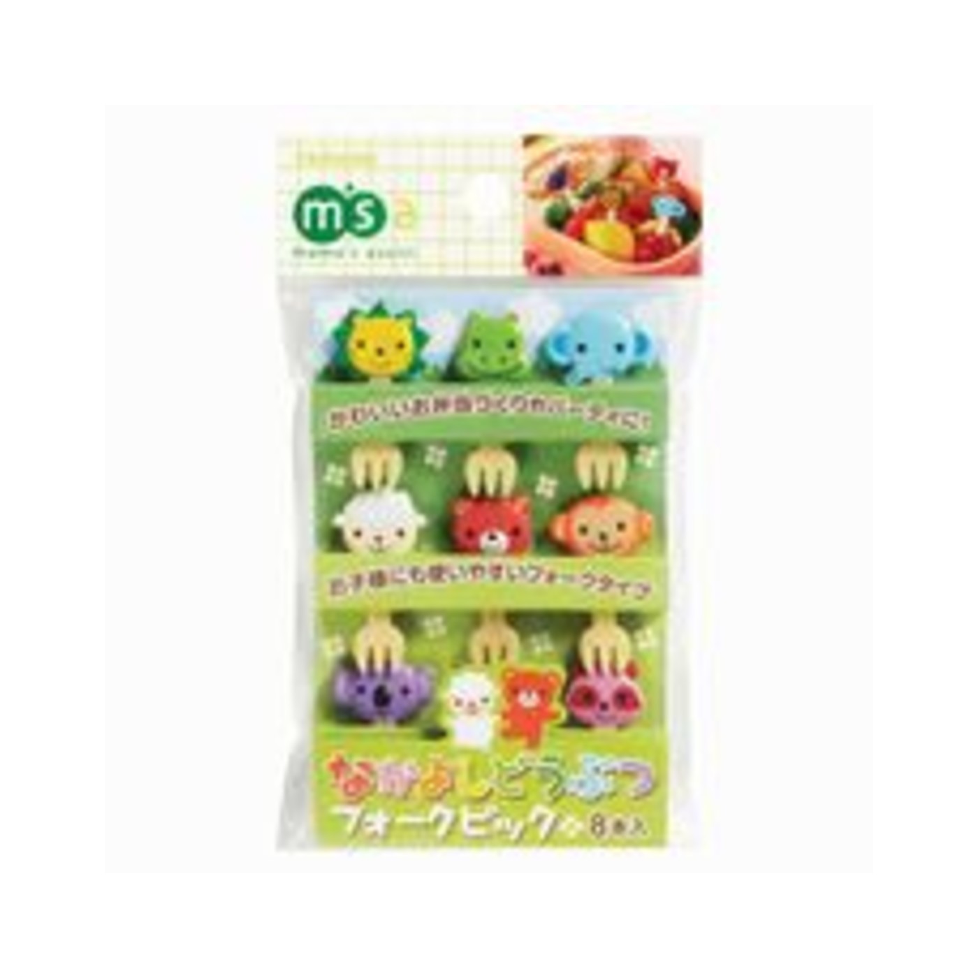 Torune Friendly Animal Fork Pick 8pcs - img-1